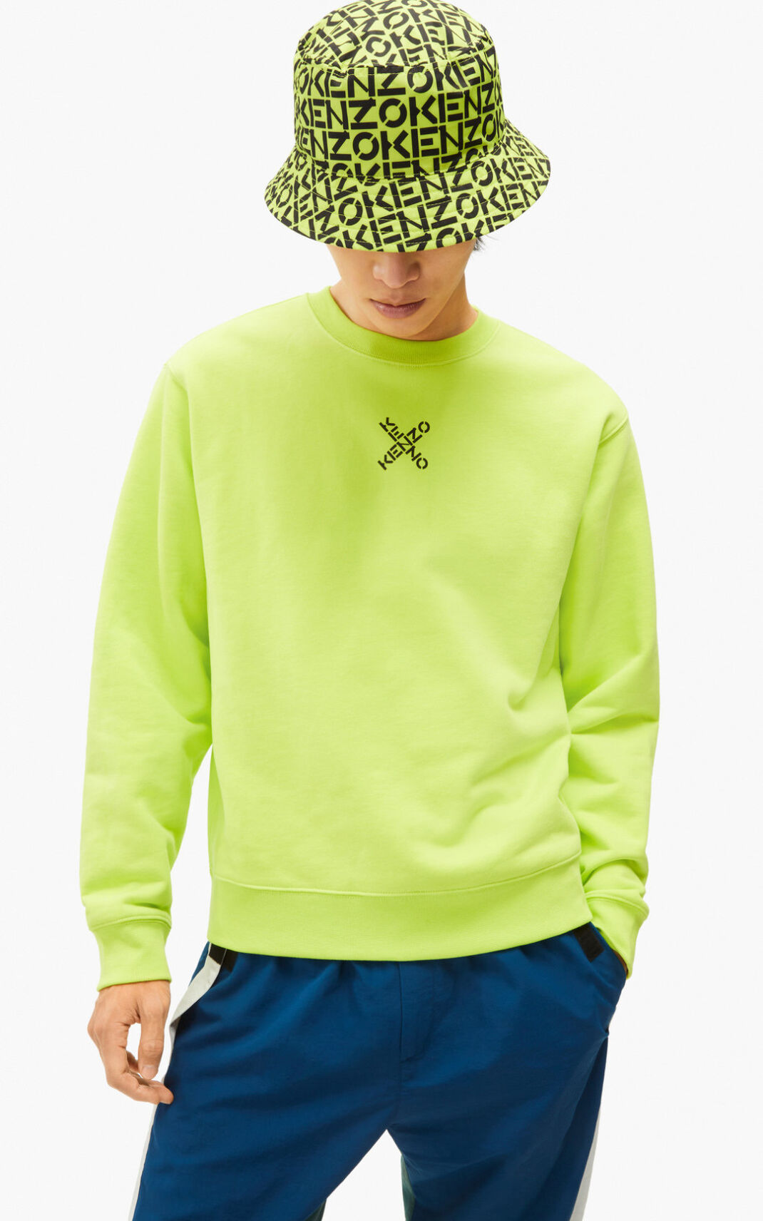 Sudadera Kenzo Sport Little X Hombre Verde Claro - SKU.5096363